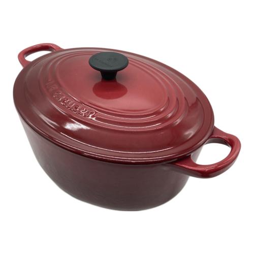 LE CREUSET (ルクルーゼ) 鍋 25cm レッド ココット・オーバル
