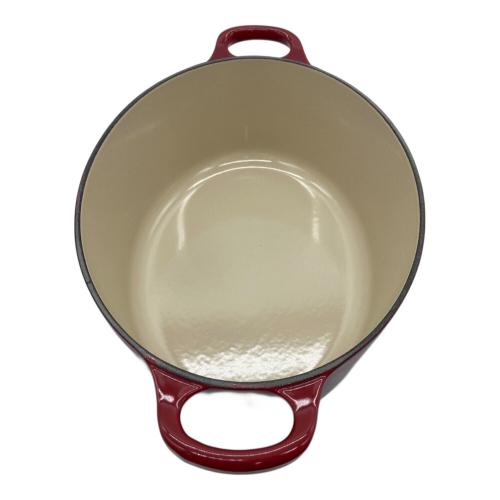 LE CREUSET (ルクルーゼ) 鍋 25cm レッド ココット・オーバル