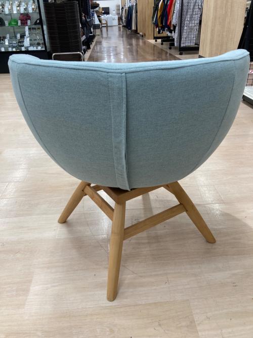 MOMO natural (モモナチュラル) ダイニングチェアー グレー×ナチュラル M-ROUND