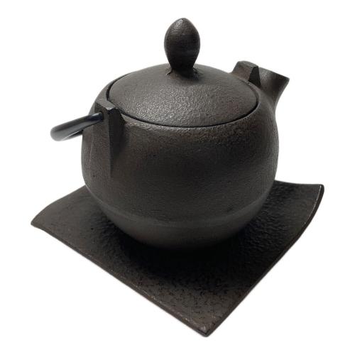 南部鉄器 (ナンブテッキ) 鉄瓶 岩鋳・茶こし付