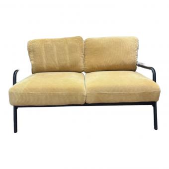 2人掛けソファー ベージュ×ブラウン