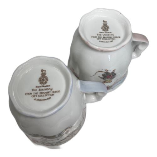 ROYAL DOULTON (ロイヤルドルトン) マグカップ ブランブリー バースデイ ビーカー/ブランブリーウェデゥングビーカー 2Pセット
