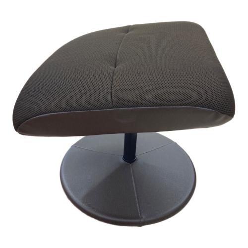 リクライニングチェアー ブラウン オットマン付 合皮