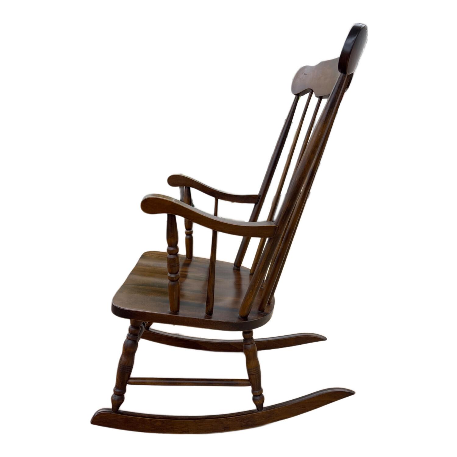 k*n様 ブラウン木製ロッキングチェア ロッキングチェアー ブラウン