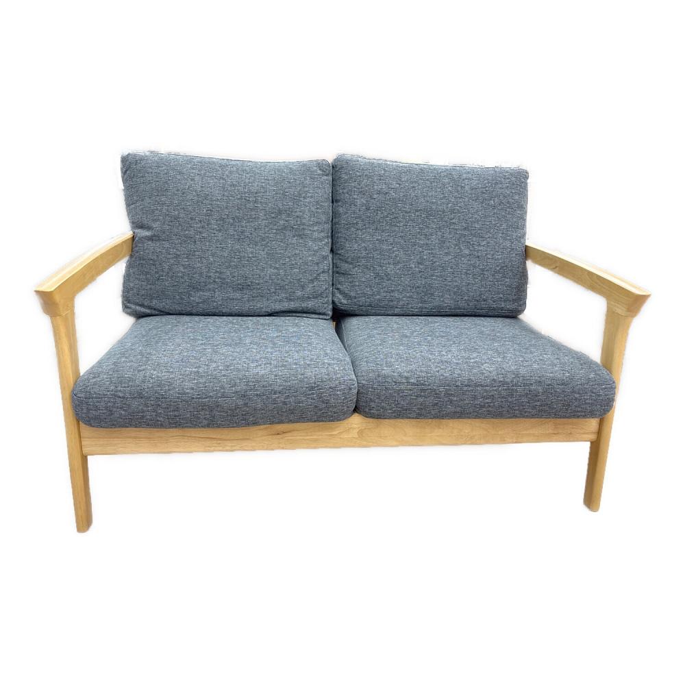 BELLE MAISON (ベルメゾン) 2人掛けソファー ナチュラル×グレー 耐久性