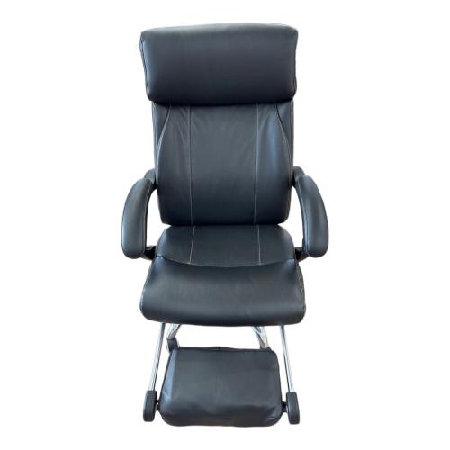 オフィスチェア ブラック フットレスト付き