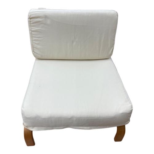 one's 1人掛けソファー ベージュ アームレス ロータイプ