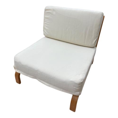 one's 1人掛けソファー ベージュ アームレス ロータイプ