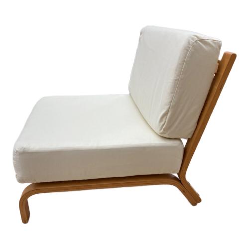 one's 1人掛けソファー ベージュ アームレス ロータイプ