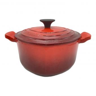 LE CREUSET (ルクルーゼ) 両手鍋 レッド ココット・ダムール