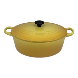 LE CREUSET (ルクルーゼ) 両手鍋 イエロー オーバル フレンチオーブン