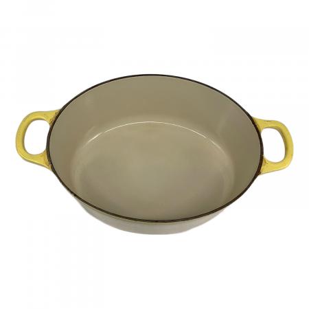 LE CREUSET (ルクルーゼ) 両手鍋 イエロー オーバル フレンチオーブン