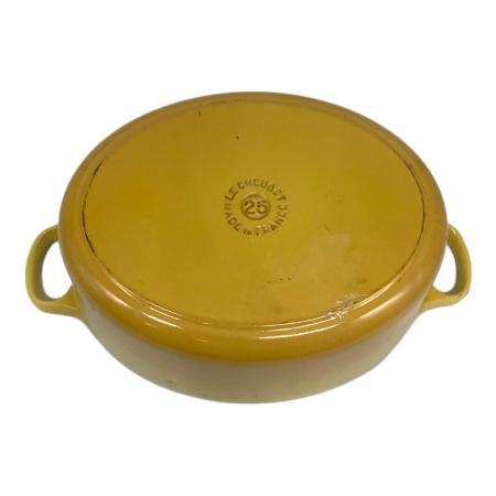 LE CREUSET ル・クルーゼ 両手鍋 イエロー 16cm LE CREUSET 鍋 16cm