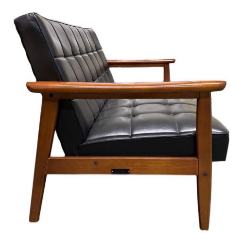 カリモク60 (カリモクロクジュウ) Ｋチェア スタンダードブラック 27 2シーター W36173BW 合皮