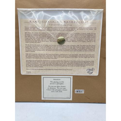 アートフレーム ミッキーマウス生誕70周年記念 シリアルナンバー入り