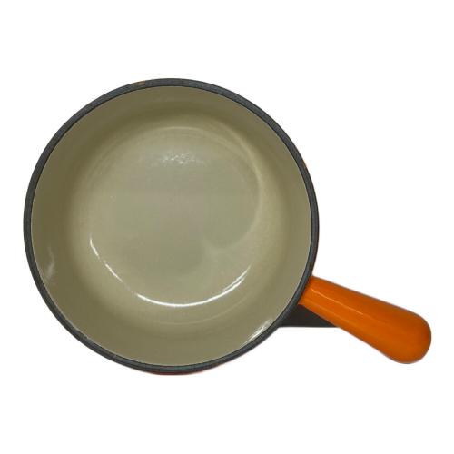 LE CREUSET (ルクルーゼ) 片手鍋 18cm オレンジ シグニチャーココット・ロンド