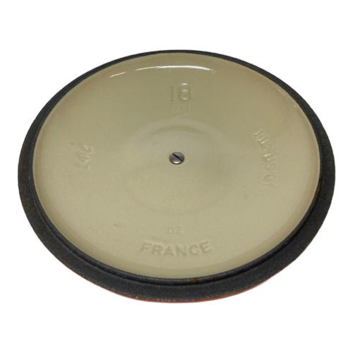 LE CREUSET (ルクルーゼ) 片手鍋 18cm オレンジ シグニチャーココット・ロンド