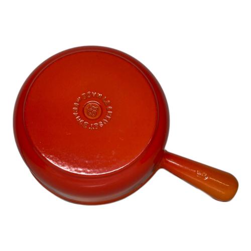 LE CREUSET (ルクルーゼ) 片手鍋 18cm オレンジ シグニチャーココット・ロンド