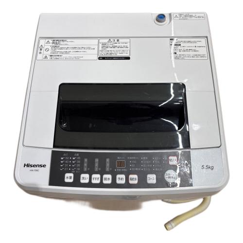 Hisense (ハイセンス) 全自動洗濯機 HW-T55C 2018年製 ※キズ有