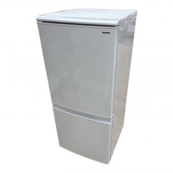 SHARP (シャープ) 2ドア冷蔵庫 SJ-C14D-W 2018年製 ※ヘコミ有 137L