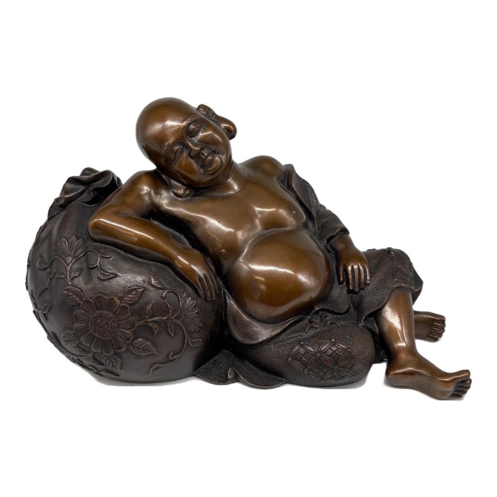 置物 村田 宏 作 高岡銅器 蝋型鋳銅 夢布袋程度A｜トレファクONLINE