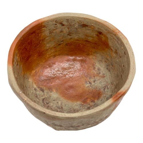 備前焼 (ビゼンヤキ) 自然練込 茶碗 川端文男