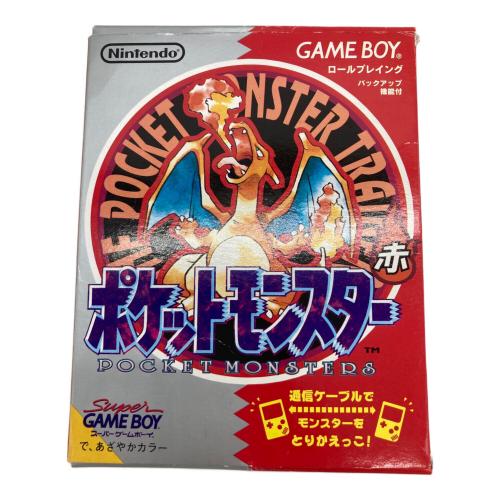 ポケットモンスター赤 ゲームボーイ用ソフト ポケットモンスター赤