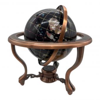 地球儀 天然石 猫脚