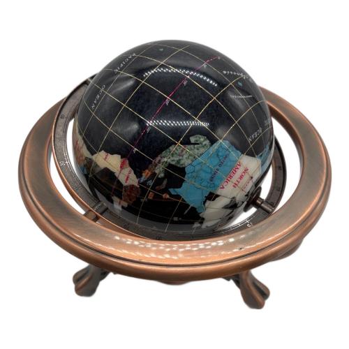 地球儀 天然石 猫脚