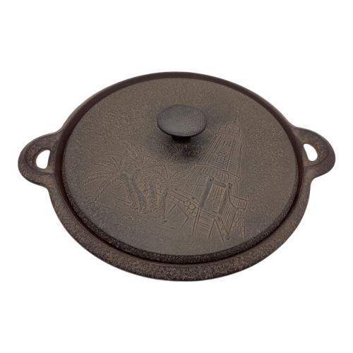 高橋敬典作 (タカハシケイテン) 卓上鍋 蓋裏 記念名有 ブラウン