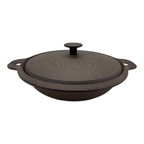 高橋敬典作 (タカハシケイテン) 卓上鍋 蓋裏 記念名有 ブラウン