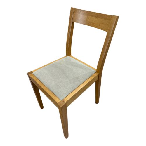 無印良品 (ムジルシリョウヒン) ダイニングチェアー ライトブラウン×グレー オーク材チェア