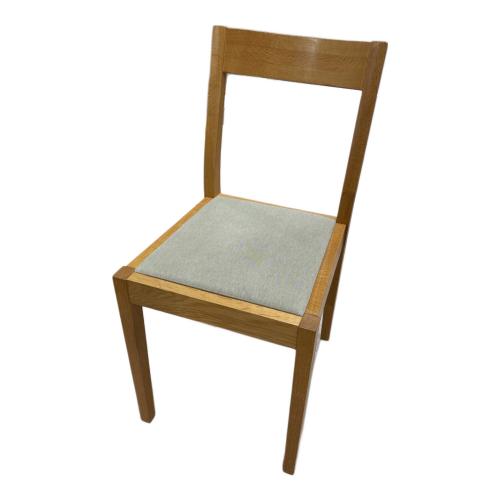 無印良品 (ムジルシリョウヒン) ダイニングチェアー ライトブラウン×グレー オーク材チェア