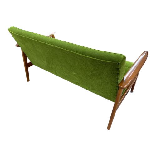 karimoku (カリモク) 2人掛けソファー W36143QW グリーン Kチェア 2シーター モケットグリーン