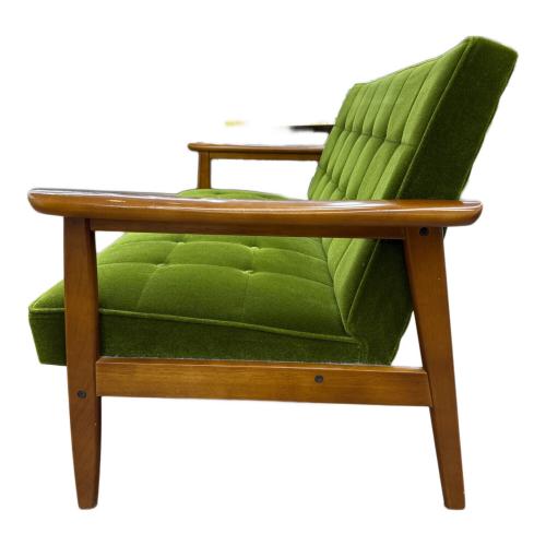 karimoku (カリモク) 2人掛けソファー W36143QW グリーン Kチェア 2シーター モケットグリーン