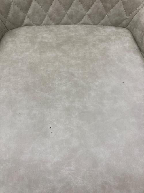 大川家具 (オオカワカグ) セラミックダイニング6点セット グレー×ブラック アイビス