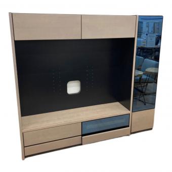 シギヤマ家具 (シギヤマカグ) テレビボード SH 40 GLASS CAB 95 ブラウン