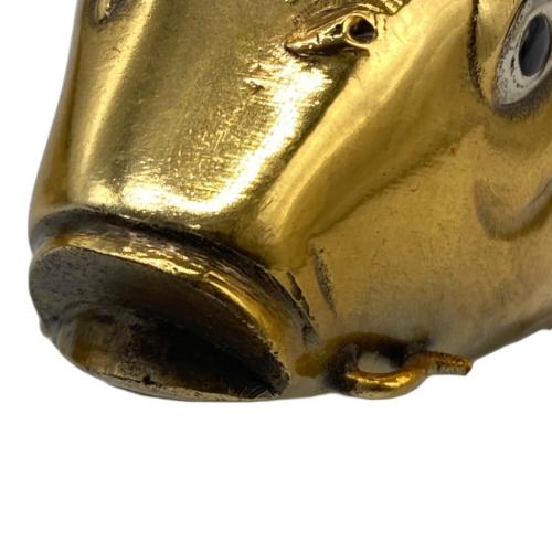 秀正 作 鋳銅 双鯉