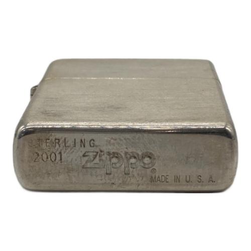 ZIPPO (ジッポ) オイルライター 2001年製 スターリングシルバー