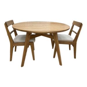 ADDAY ダイニング3点セット ナチュラル ADDAY round dining table /ADDAY chair
