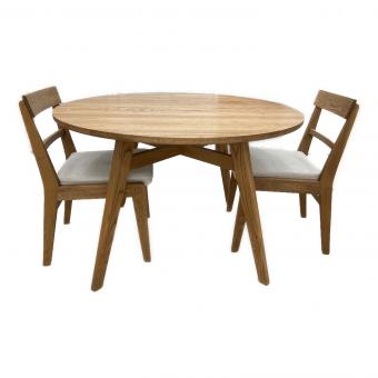 ADDAY ダイニング3点セット ナチュラル ADDAY round dining table /ADDAY chair