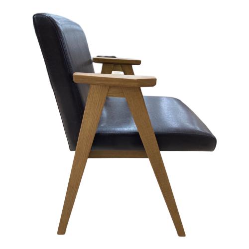 UNICO (ウニコ) アームチェアー ブラック×ナチュラル DALE