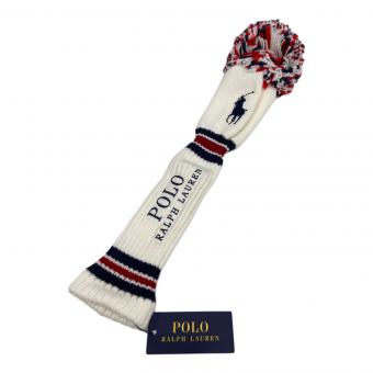 POLO RALPH LAUREN (ポロ・ラルフローレン) ヘッドカバー ホワイト×ネイビー×レッド