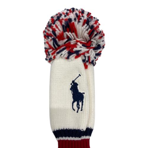 POLO RALPH LAUREN (ポロ・ラルフローレン) ヘッドカバー ホワイト×ネイビー×レッド