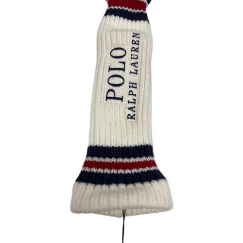 POLO RALPH LAUREN (ポロ・ラルフローレン) ヘッドカバー ホワイト×ネイビー×レッド