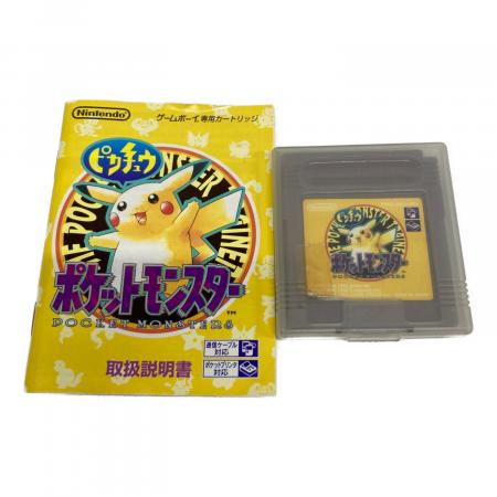 使用時間約1時間　ポケットモンスター ピカチュウ　ゲームボーイ専用カートリッジ Nintendo (ニンテンドー) ポケットモンスター ピカチュウ ゲームボーイ