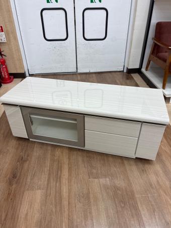 ニトリ テレビボード ホワイト×グレー ポスティア 125WH