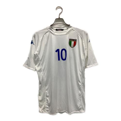 KAPPA (カッパ) スポーツウェア 2002年 日韓 ワールドカップイタリア代表 #10 トッティ アウェー メンズ SIZE M ホワイト