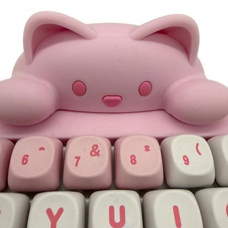 YUNZII C68 ワイヤレスメカニカルキーボード ネコ ピンク｜トレファク