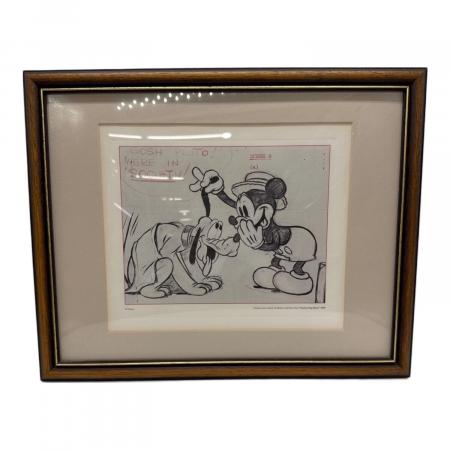 #ミッキーマウスとプルート レトロ 複製画 DISNEY (ディズニー) アートフレーム 複製原画 ミッキーマウス